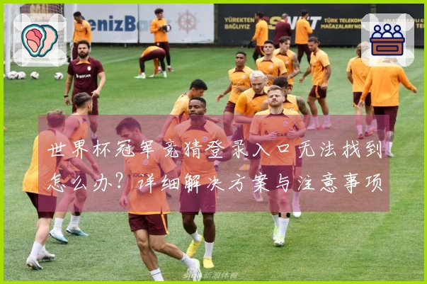 世界杯冠军竞猜登录入口无法找到怎么办？详细解决方案与注意事项